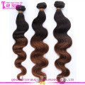 Wholesale malaisienne de couleur deux tons de tissage de cheveux pour les femmes noires